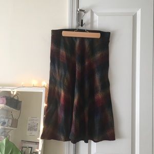 Retro 70s Plaid Skirt